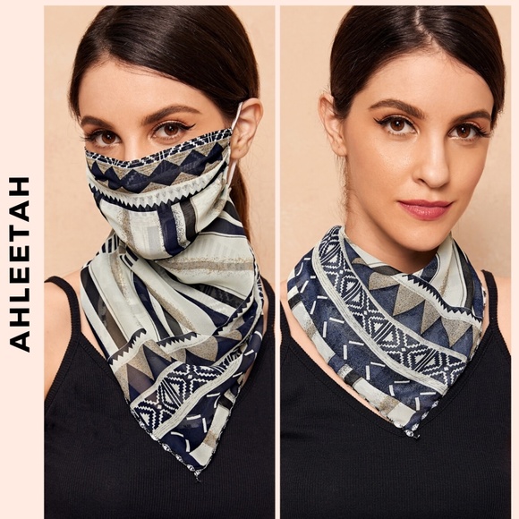Ahleetah Accessories - 🔥 1 LEFT! FACE MASK BOHO GEOMETRIC SCARF #15